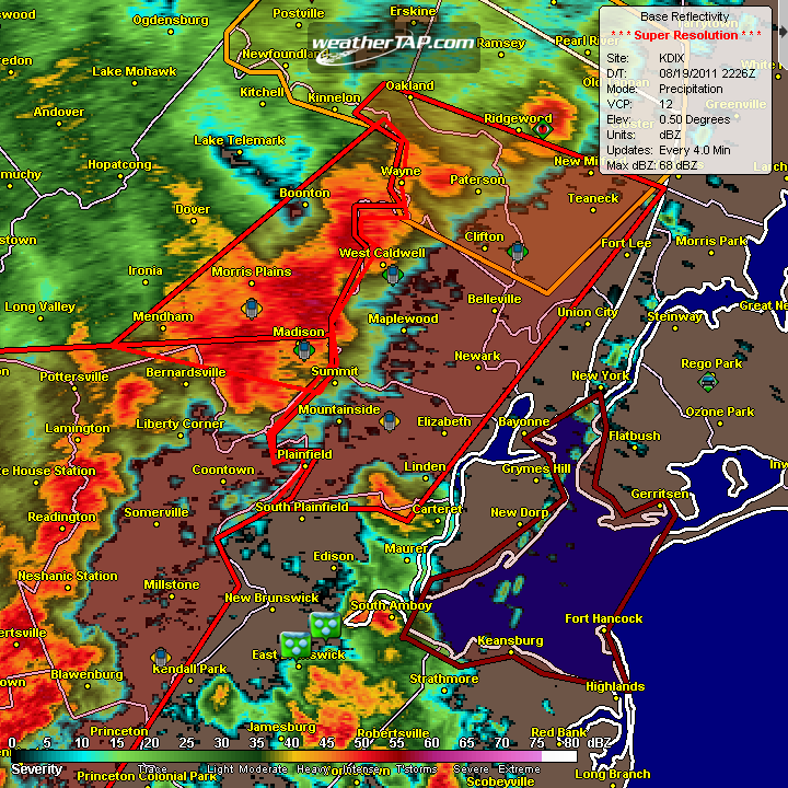 NYC severe thunderstorms 2011